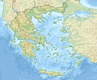 بطليموس الثاني على خريطة Greece