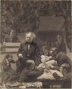 رسم أبيض وأسود للوحة (1875)، متحف متروبوليتان للفنون، نيويورك.