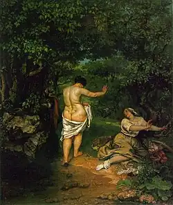 غمازات فينوس ممثلةً في لوحة رسمها غوستاف كوربيه