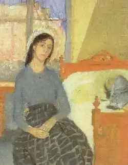 لوحة «الفنانة في غرفتها بباريس» حوالي 1907–09