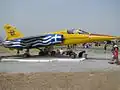 A Hellenic Air Force Dassault داسو ميراج إف1 displayed at the 2008 HAF air show, Tanagra airbase, Greece.
