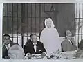 علال الفاسي، عبد الله كنون و الحبيب بورقيبة بطنجة سنة 1957