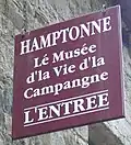 Panneau du musée des traditions rurales de Jersey