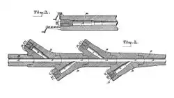 Multi-charge cannon by Haskell (1892).