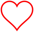 Red line heart icon