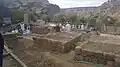 Graves of the three Dāʿīs being uncovered at Hisn Af'ida