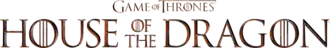 House of the Dragon typeface with "Game of Thrones" title above