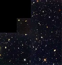 حقل هابل العميق الجنوبي يبدو مشابهًا كثيرًا للحقل العميق الأصلي، مما يدل على المبدأ الكوني.