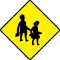 Ireland children crossing sign.