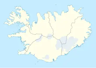 قائمة مواقع التراث العالمي في آيسلندا على خريطة آيسلندا