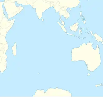 Praslin على خريطة المحيط الهندي