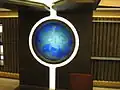 الكرة الأرضية باللمس المتعدد مع وجود EARTH الرقمي معتمدة على برنامج لمس متعدد