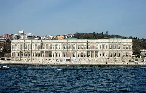 Çırağan Palace seen from Bosporus