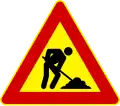 Italy construction sign.