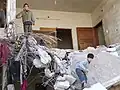 أطفال من جباليا بعد أن دمر العدوان الإسرائيلي بيتهم