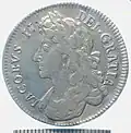 Half crown of James II, 1687