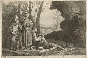 ١٦٧٣ مطبوعة الفلاسفة الثلاثة من كتالوج Teniers ، بقلم جان ڤان تروين