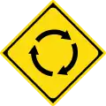 Roundabout warning