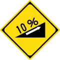 Steep ascent (10%)