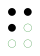 「え」の点字