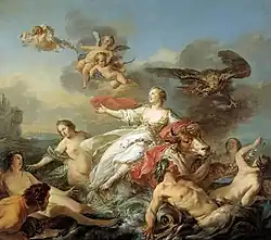 The Rape of أوروبا (ميثولوجيا) (1750)متحف الفن في دالاس.
