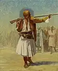 ضابط ألباني، رسمها جان ليون جيروم، (1894).