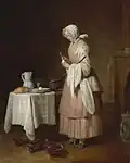 الممرضة اليقظة (المعرض الوطني للفنون (واشنطن)، 1747)