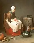 امرأة تقشر اللفت (ألت بيناكوثيك)