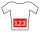 Jersey with red numbers