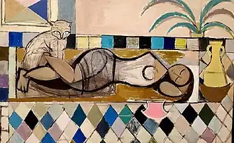 القيلولة، بريشة جواد سليم، الخمسينات.