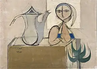 بدون عنوان، بريشة جواد سليم، 1957.
