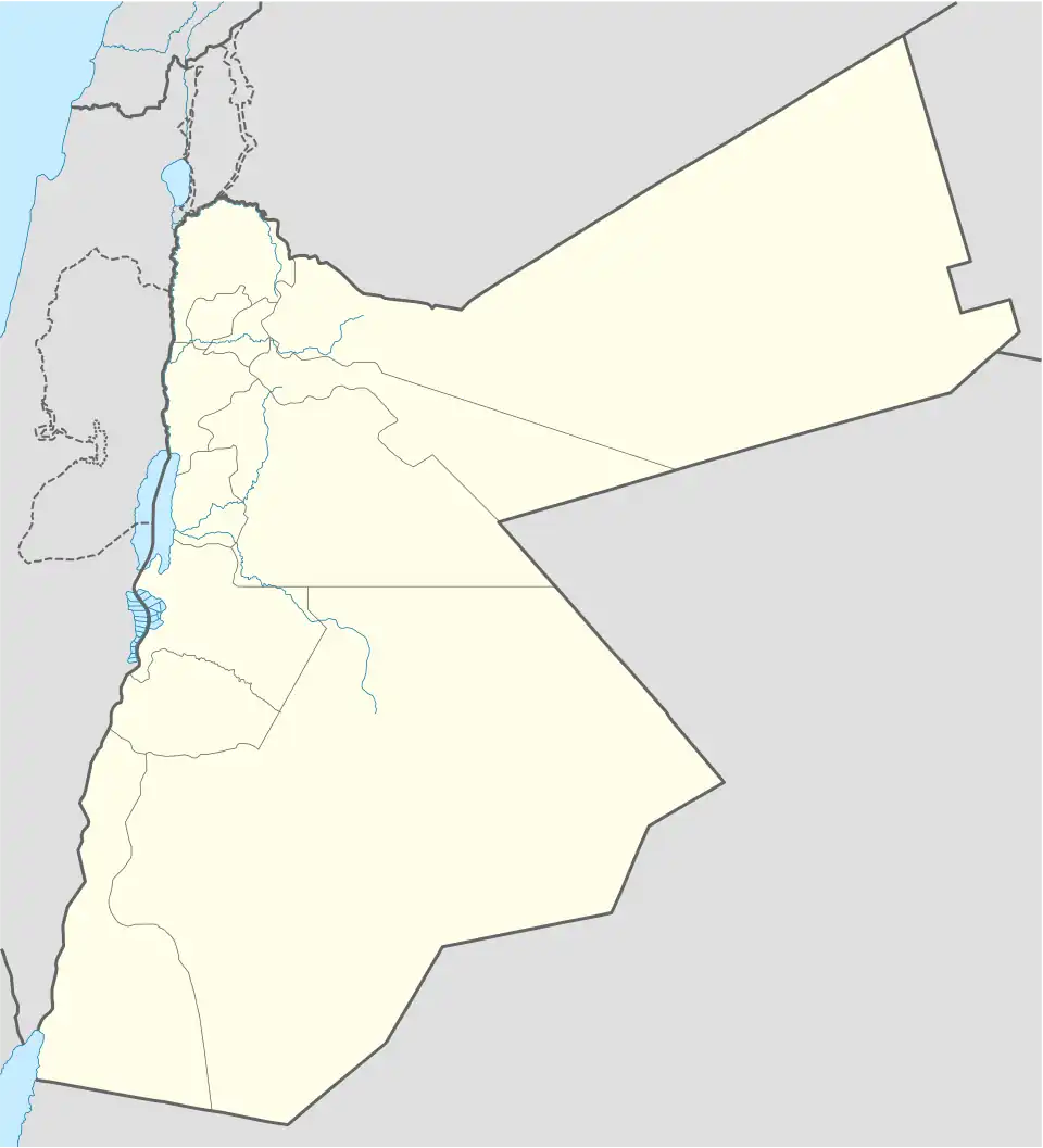 سياسة الأردن المائية على خريطة الأردن