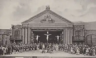 مشهد صلب من مسرحية العاطفة عام 1870