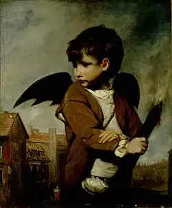 جوشوا رينولدز كيوبيد في دور لينك بوي، ج. 1771-1777