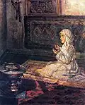فتاة تصلي