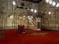 المحراب والمنبر الرخامي الجديد