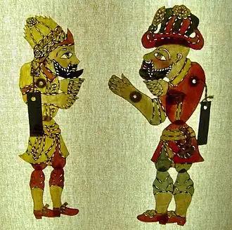 قره كوز (يمين) والحاج عوض (يسار)