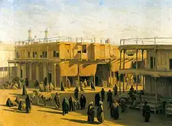 لوحة تجسد تاريخ المدينة