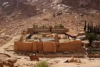 دير سانت كاترين على جبل سيناء، أوائل القرن السادس.