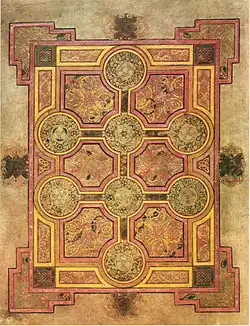 صفحة 33 من كتاب كيلز (صفحة سجادة)