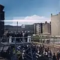 الرئيس الأمريكي جون إف كينيدي في نقطة تفتيش تشارلي في عام 1963