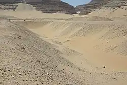The surviving remains of Khasekhemwy's tomb at أم الجعاب