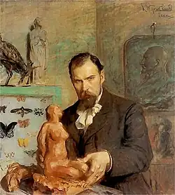 صورة كونستانتي لازكزكا&nbsp;&nbsp;[لغات أخرى]‏، 1901-1902، أكاديمية جان ماتيجكو للفنون الجميلة&nbsp;&nbsp;[لغات أخرى]‏
