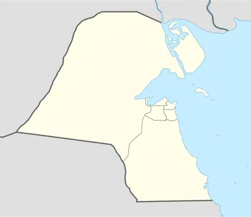 بحرة 1 على خريطة الكويت