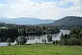Numedalslågen في Komnes في Sandsvær