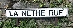 Panneau de La Nethe rue