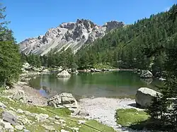 بحيرة فونتانالب الخضراء، الألب البحرية (إقليم فرنسي).
