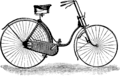 صورة من إعلان 1889 لدراجة أمنة للسيدات