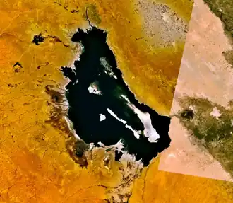 صورة جوية لبحيرة الرزازة