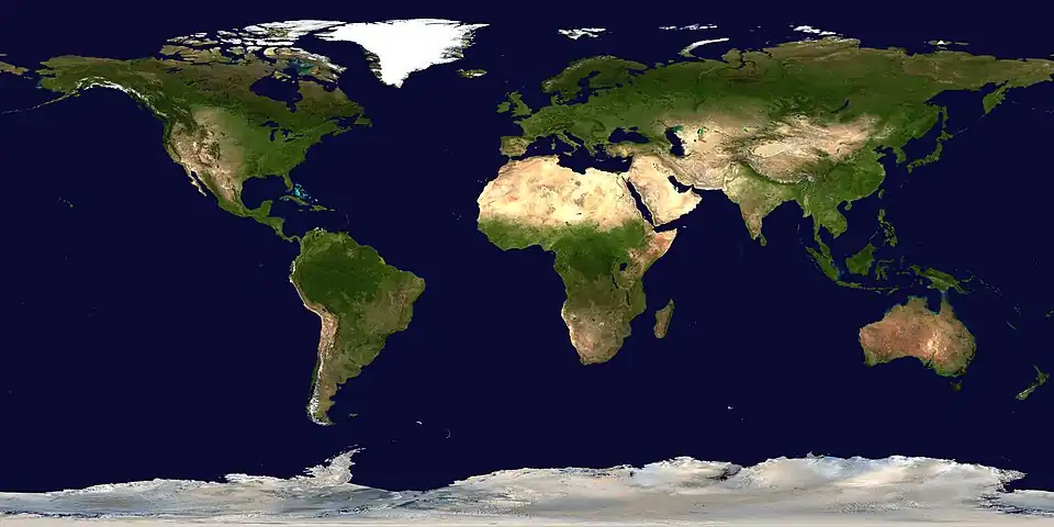 ميجالودون على خريطة Earth